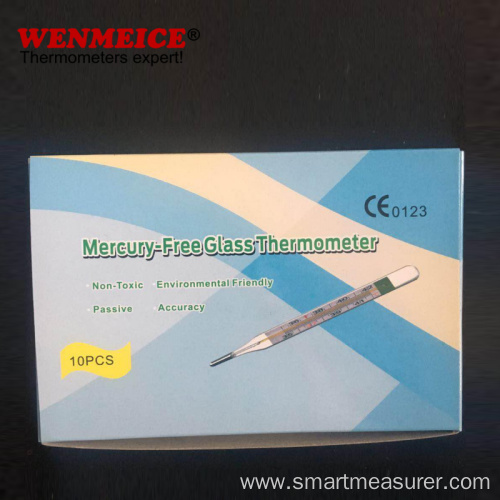 Clinical Glass Thermometer Mercury-Free Mercury Thermometer